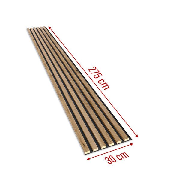 Acoustic Slats Panel - European OAK - DecorMania.eu