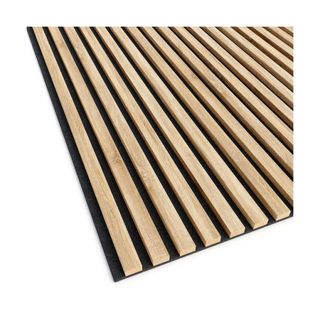 Acoustic Slats Panel - OAK Grey - DecorMania.eu