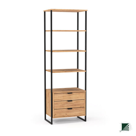 Bookstand LOFT Oak Black - DecorMania.eu