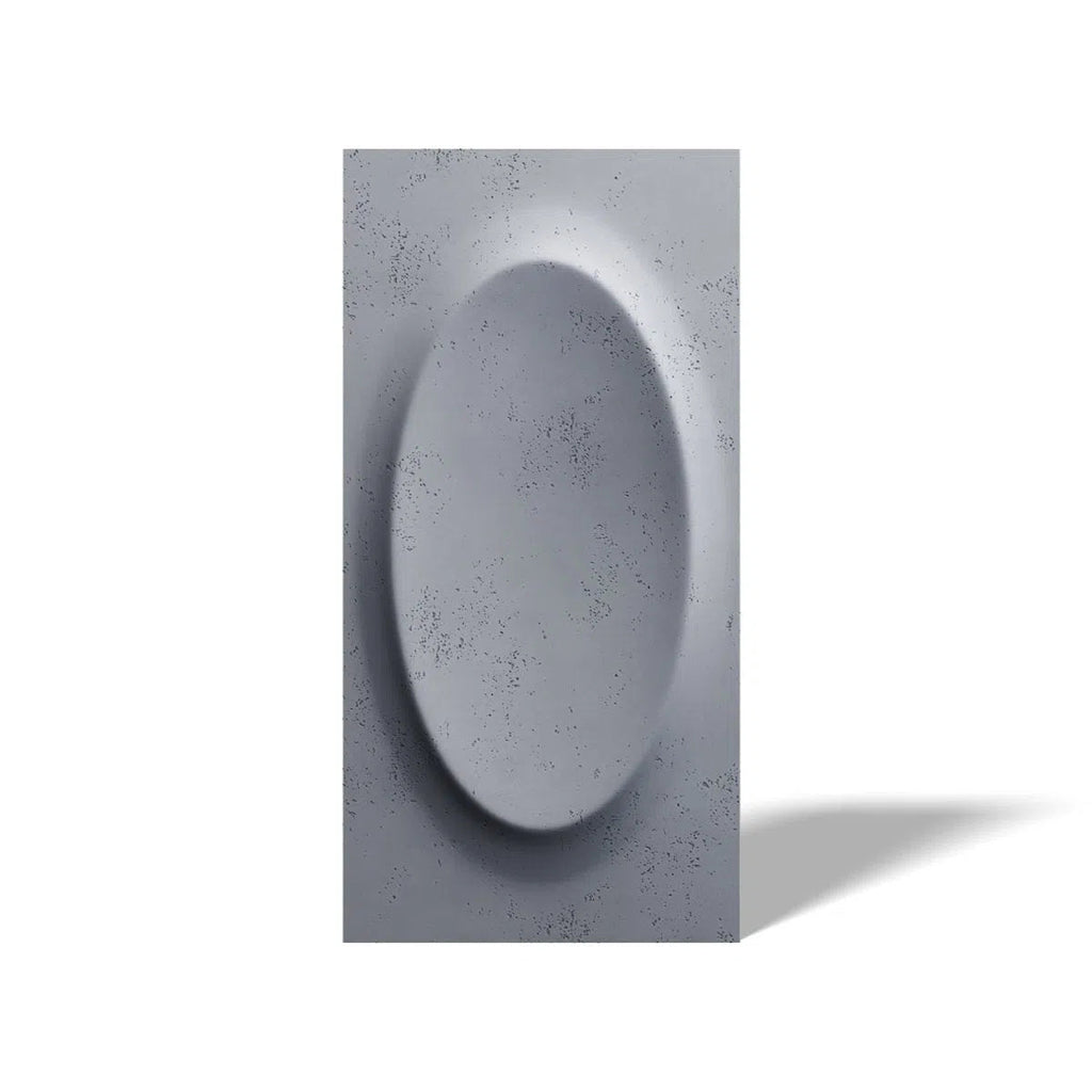 Concrete 3D Wall Panel OVAL - DecorMania.eu