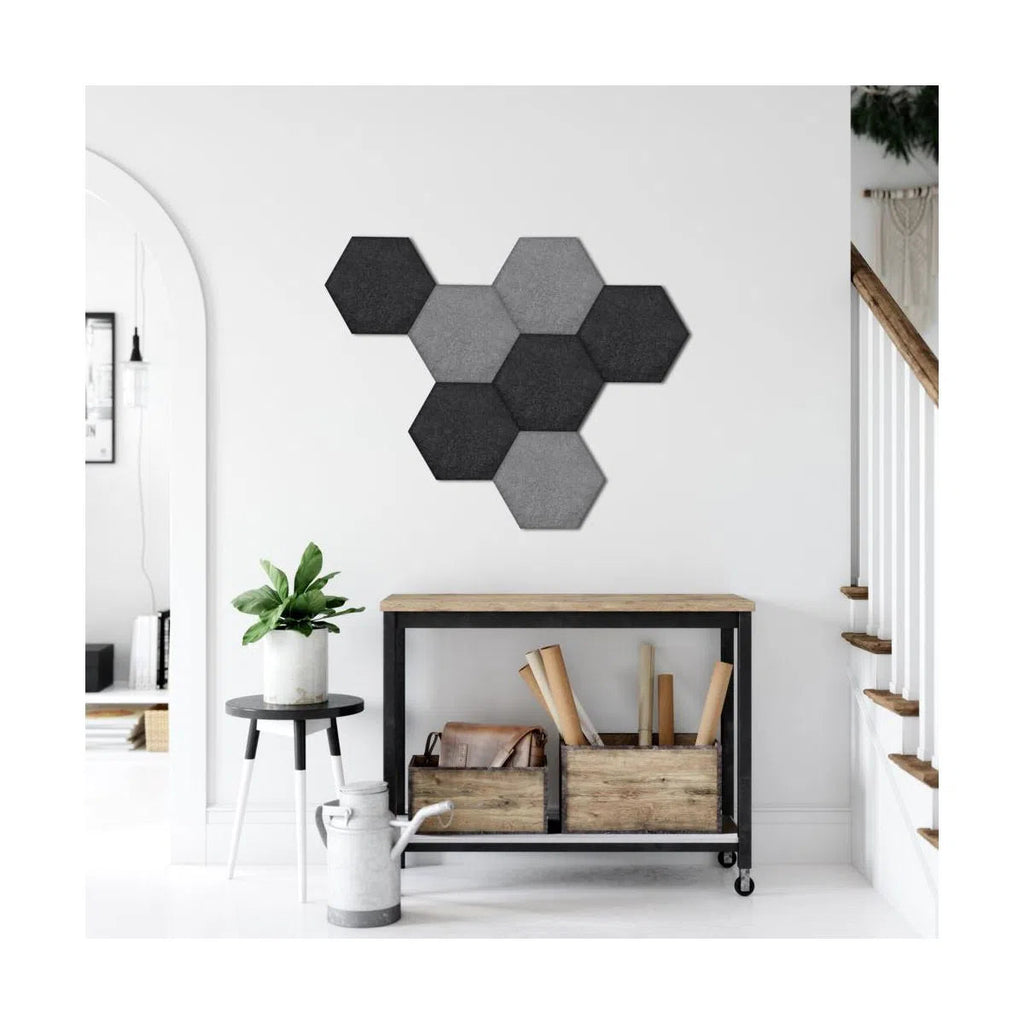 HEXA Felt 2D Panel - GREY - DecorMania.eu