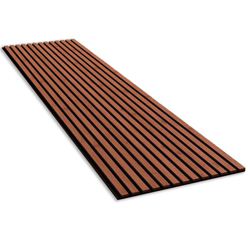 Mahogany Acoustic Slats Wall Panel 280 x 60 - DecorMania.eu