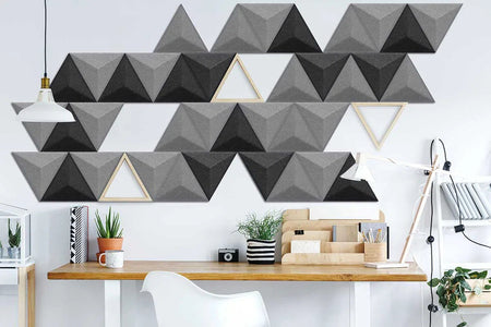 PYRAMID Felt Panel - CREAM - DecorMania.eu