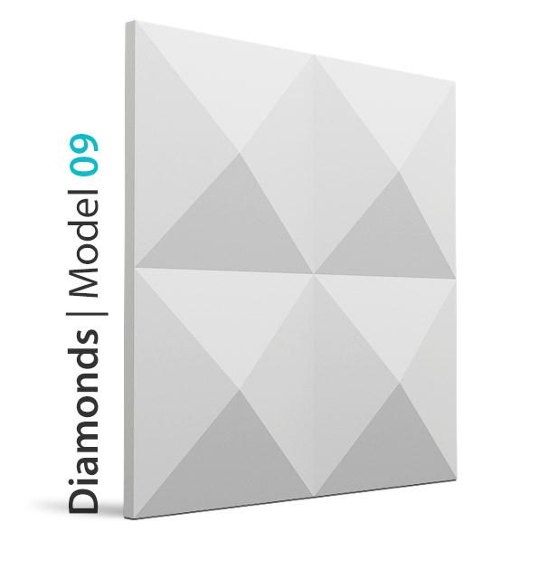 3D Wall Panel - DIAMONDS - DecorMania.eu