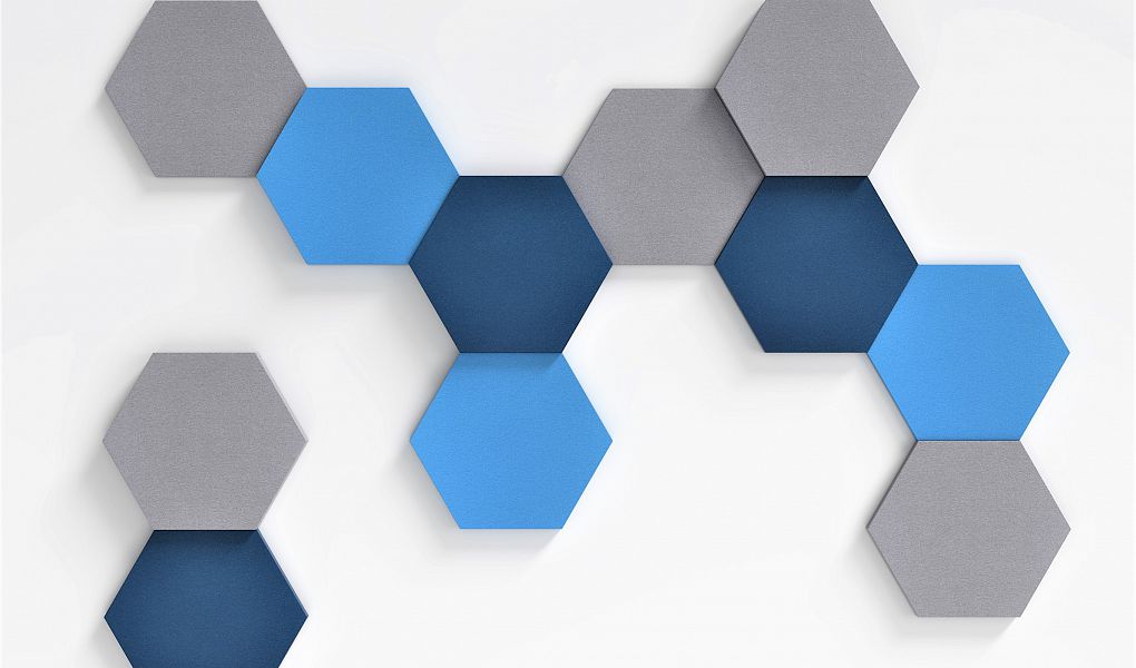 3D Wall Panels - HEXA L Soft Acoustic Wall Panel