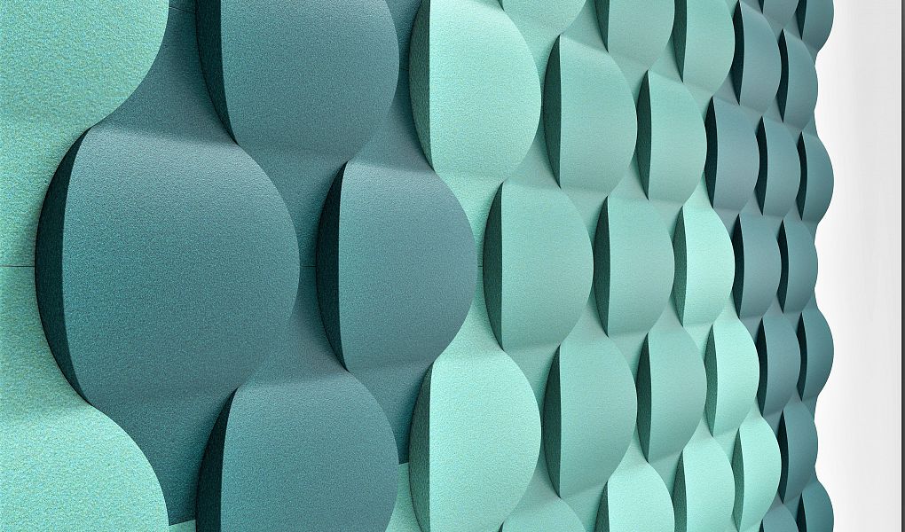 FLOW Acoustic soft 3D wall panel - DecorMania.eu